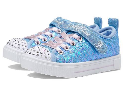 送料無料 スケッチャーズ SKECHERS KIDS 女の子用 キッズシューズ 子供靴 スニーカー 運動靴 Twinkle Sparks - Sequin Party (Little Kid) - Light Blue/Multi｜グッズ&times;グッズ