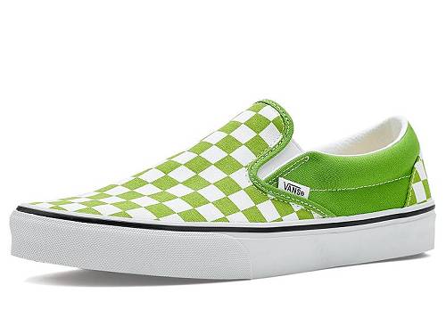 貨物輸送無料 バンズ Vans シューズ 靴 スニーカー 運動すること靴 Classic Slip-On - Color Theory Checkerboard Lime Burst