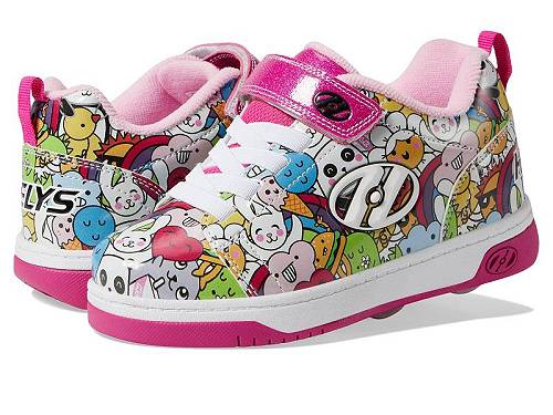 送料無料 ヒーリーズ Heelys 女の子用 キッズシューズ 子供靴 スニーカー 運動靴 Dual Up x2 (Little Kid/Big Kid) - White/Pink/Multi画像