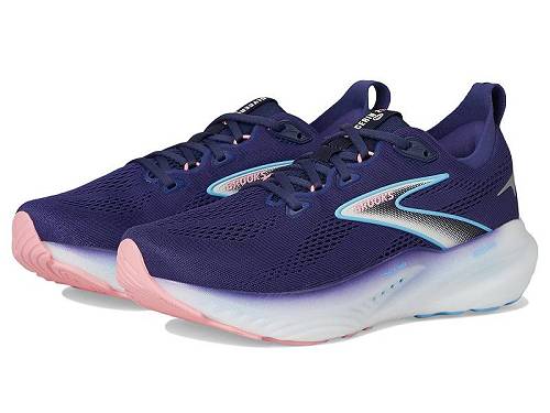 貨物輸送無料 ブルックス Brooks レディース お上さん用 シューズ 靴 スニーカー 運動すること靴 Glycerin 22 - Blue Ribbon/Peacoat/Dianthus