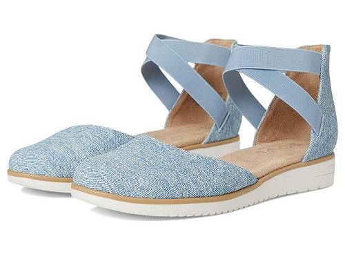 送料無料 ナチュラライザー Naturalizer レディース 女性用 シューズ 靴 フラット Intro Strappy Flats - Light Denim Fabric｜グッズ&times;グッズ