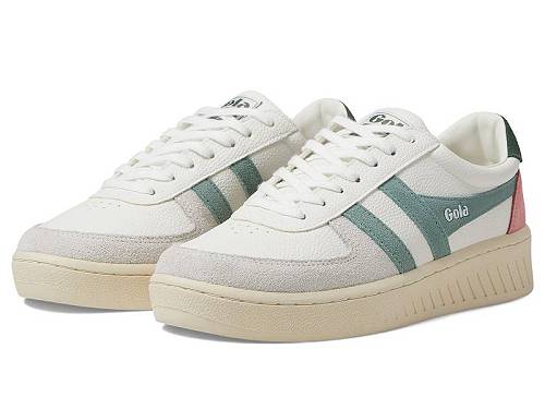 貨物輸送無料 ゴラ Gola レディース 亭主もち用 シューズ 靴 スニーカー 運動すること靴 Grandslam Trident - White/Green Mist/Evergreen