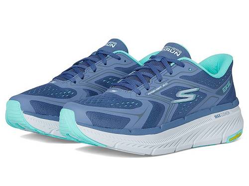 送料無料 スケッチャーズ SKECHERS レディース 女性用 シューズ 靴 スニーカー 運動靴 Max Cushioning Premier 2.0 Overland Hands Free Slip-Ins - Blue/Turquoise|グッズ×グッズ