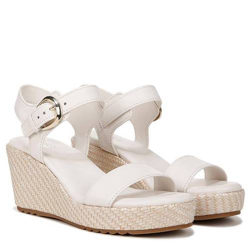 貨物輸送無料 ナチュラライザー Naturalizer レディース お上さん用 シューズ 靴 踵 Stella Ankle Straps - Warm White Leather