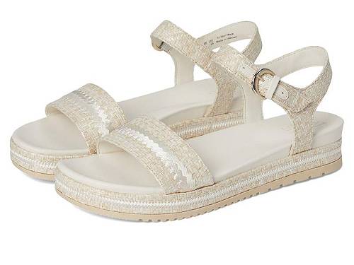 送料無料 ナチュラライザー Naturalizer レディース 女性用 シューズ 靴 サンダル Neila2 Strappy Sandals - Eggshell Beige Raffia｜グッズ&times;グッズ