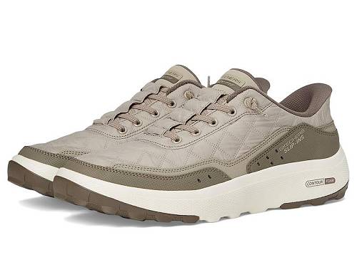 送料無料 スケッチャーズ SKECHERS メンズ 男性用 シューズ 靴 スニーカー 運動靴 Urban Explore Cozy Fit Hands Free Slip-in - Taupe|グッズ×グッズ