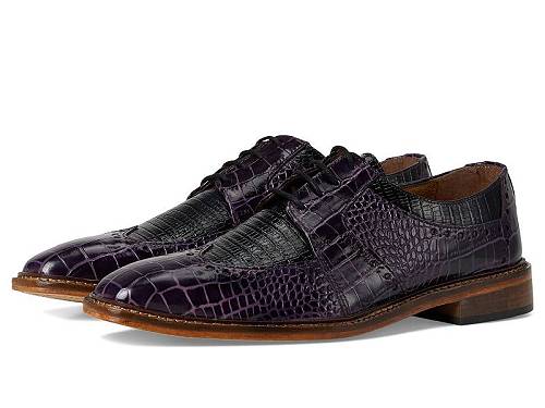 送料無料 ステーシーアダムス Stacy Adams メンズ 男性用 シューズ 靴 オックスフォード 紳士靴 通勤靴 Travato Wingtip Lace-Up - Purple Multi|グッズ×グッズ