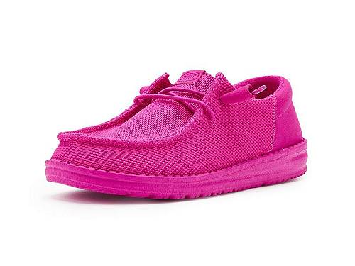 貨物輸送無料 ヘイデュード Hey Dude シューズ 靴 置き目毛皮 Wendy Funk Mono - Fuchsia Pink