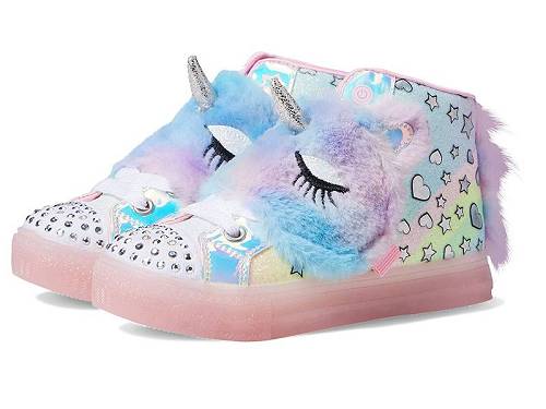 送料無料 スケッチャーズ SKECHERS KIDS 女の子用 キッズシューズ 子供靴 スニーカー 運動靴 Twinkle Toe-Shuffle Brights 314274L (Little Kid) - Light Pink/Multi画像