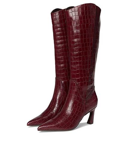 貨物輸送無料 ナチュラライザー Naturalizer レディース お上さん用 シューズ 靴 ブーツ ロングブーツ Emily Knee High Boots - Cranberry Red Croco Leather