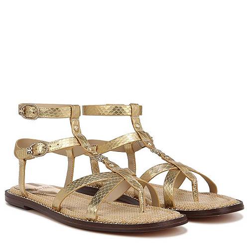 貨物輸送無料 サムエデルマン Sam Edelman レディース 亭主もち用 シューズ 靴 サンダル Talya - Gold