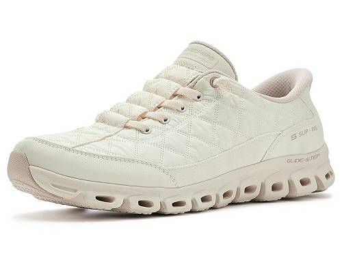 送料無料 スケッチャーズ SKECHERS レディース 女性用 シューズ 靴 スニーカー 運動靴 Glide-Step - At Ease Cozy Fit Hands Free Slip-Ins - Off-White｜グッズ&times;グッズ