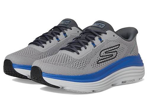 貨物輸送無料 スケッチャーズ SKECHERS メンズ 成人男性用 シューズ 靴 スニーカー 運動すること靴 Max Cushioning Endeavour Slip-In - Gray/Blue