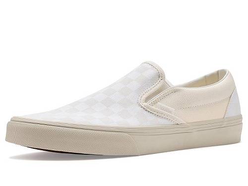 貨物輸送無料 バンズ Vans シューズ 靴 スニーカー 運動すること靴 Classic Slip-On - Checkerboard Blanc De Blanc