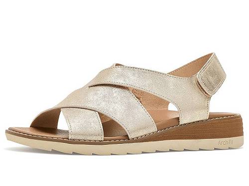 送料無料 ボブス スケッチャーズ BOBS from SKECHERS レディース 女性用 シューズ 靴 サンダル Bobs Arch Fit Oasis - Cozy Crosser - Champagne｜グッズ&times;グッズ
