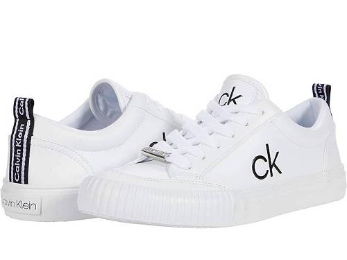 貨物輸送無料 カルバンクライン Calvin Klein レディース 成人女性用 シューズ 靴 スニーカー 運動すること靴 Lariss - White