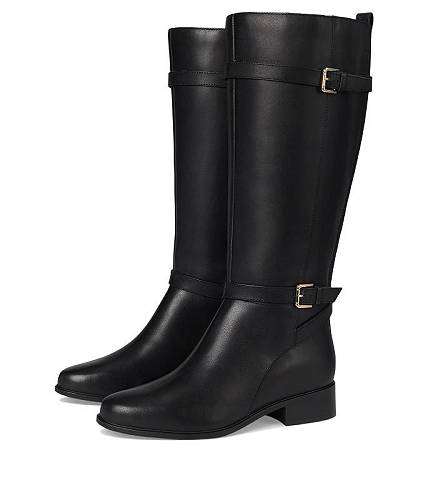 送料無料 ロックポート Rockport レディース 女性用 シューズ 靴 ブーツ ロングブーツ Harper - Black Leather 1|グッズ×グッズ