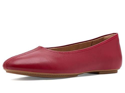 貨物輸送無料 相応うフロップ FitFlop レディース お上さん用 シューズ 靴 坦々たる Delicato High-Cut Soft-Leather Ballet Flats - Burnt Berry