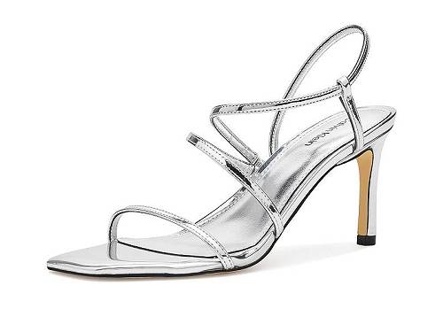 貨物輸送無料 カルバンクライン Calvin Klein レディース お上さん用 シューズ 靴 踵 Hadlee - Silver Mirror Metallic
