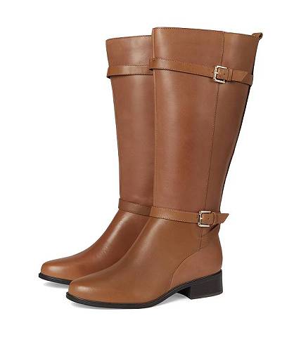 貨物輸送無料 鍵を掛ける界面 Rockport レディース お上さん用 シューズ 靴 ブーツ ロングブーツ Harper - Medium Natural Leather 1