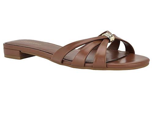 貨物輸送無料 カルバンクライン Calvin Klein レディース 亭主もち用 シューズ 靴 サンダル Petula - Medium Brown