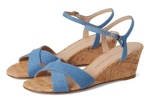 送料無料 スチュアートワイツマン Stuart Weitzman レディース 女性用 シューズ 靴 ヒール Dayna Demi Wedge - Washed/Natural