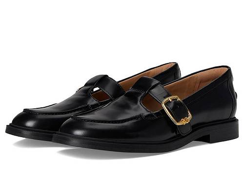 貨物輸送無料 サムエデルマン Sam Edelman レディース お上さん用 シューズ 靴 置き目毛皮 短艇シューズ Elaina - Black Leather