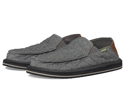 貨物輸送無料 サヌーク Sanuk メンズ 成人男性用 シューズ 靴 スニーカー 運動すること靴 Donny Quilted - Charcoal