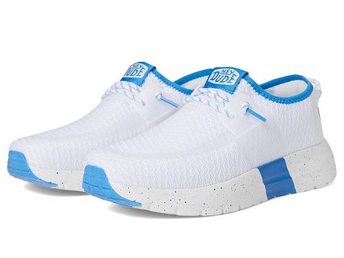 送料無料 ヘイデュード Hey Dude レディース 女性用 シューズ 靴 スニーカー 運動靴 Sirocco Sport Stripe - White/Blue|グッズ×グッズ
