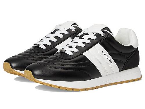 送料無料 カルバンクライン Calvin Klein レディース 女性用 シューズ 靴 スニーカー 運動靴 Tatyann - Black/White｜グッズ&times;グッズ