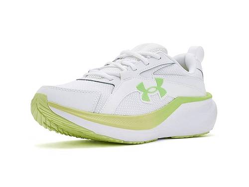 送料無料 アンダーアーマー Under Armour レディース 女性用 シューズ 靴 スニーカー 運動靴 Charged Assert 11 - White/Fade Green/Lumos Lime|グッズ×グッズ