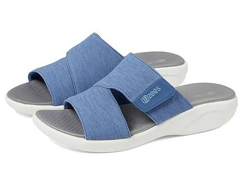 貨物輸送無料 Bzees レディース 亭主もち用 シューズ 靴 サンダル Carefree Wedge Sandals - Blue