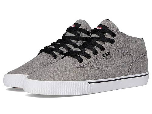 貨物輸送無料 地球儀 Globe メンズ 成人男性用 シューズ 靴 スニーカー 運動すること靴 Motley Mid - Grey Chambray