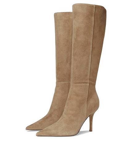 貨物輸送無料 野球クラブ酉の方角 Nine West レディース 亭主もち用 シューズ 靴 ブーツ ロングブーツ Gerty - Taupe Suede