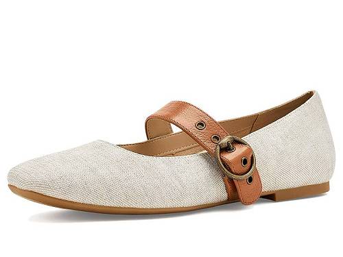 貨物輸送無料 バイオニック VIONIC レディース 亭主もち用 シューズ 靴 滑っこい Hattie - Natural/Gold Metallic Canvas