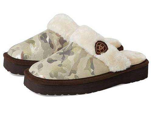 貨物輸送無料 アリアト Ariat レディース お上さん用 シューズ 靴 家庭用スリッパ Jackie Square Toe Exotic Platform - Camo