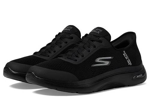 貨物輸送無料 スケッチャーズ SKECHERS Performance メンズ 成人男性用 シューズ 靴 スニーカー 運動すること靴 Hands Free Slip-Ins Go Walk Arch Fit 2.0 - Simplicity 2 - Black/Black