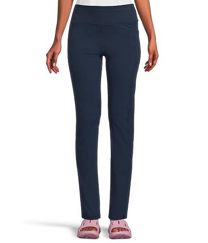 貨物輸送無料 スケッチャーズ SKECHERS レディース お上さん用 流行り物 ズボン下 ズボン GO WALK High Waisted Joy Pants - Navy