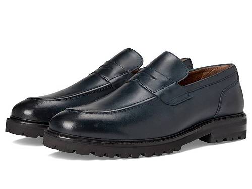 貨物輸送無料 ステーシーアダムス Stacy Adams メンズ 成人男性用 シューズ 靴 置き目毛皮 Hayes Penny Slip-On - Navy