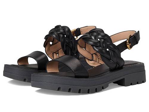 送料無料 コールハーン Cole Haan レディース 女性用 シューズ 靴 ヒール Cressida Lug Sandal - Black Leather|グッズ×グッズ