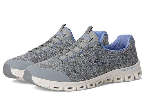 貨物輸送無料 スケッチャーズ SKECHERS レディース お上さん用 シューズ 靴 スニーカー 運動すること靴 Glide Step Persistence - Grey Blue
