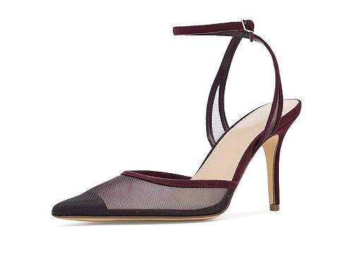貨物輸送無料 カルバンクライン Calvin Klein レディース お上さん用 シューズ 靴 踵 Ozala - Dark Red Mesh