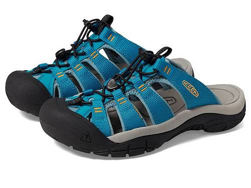 貨物輸送無料 キーン Keen レディース 亭主もち用 シューズ 靴 サンダル Newport Slide - Fjord Blue/Iceland Poppy