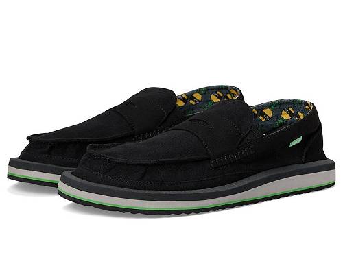 送料無料 サヌーク Sanuk メンズ 男性用 シューズ 靴 ローファー Donny Loafer X Ben Gravy - Black|グッズ×グッズ