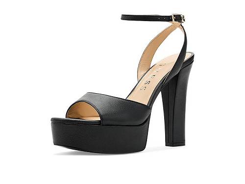 貨物輸送無料 ゲス GUESS レディース お上さん用 シューズ 靴 踵 Hitten - Black Leather