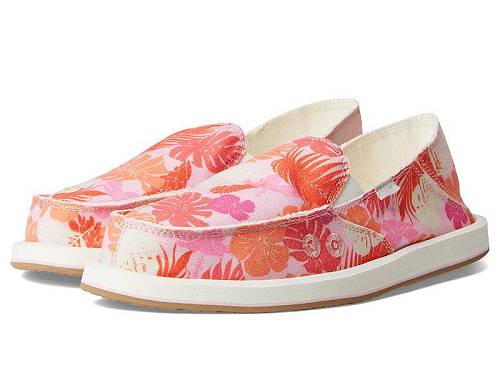 貨物輸送無料 サヌーク Sanuk レディース お上さん用 シューズ 靴 木目細か Donna Tropics - Sugar Coral