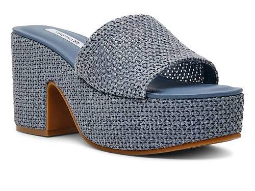 貨物輸送無料 スティーブマデン Steve Madden レディース 成人女性用 シューズ 靴 踵 Trippy - Blue
