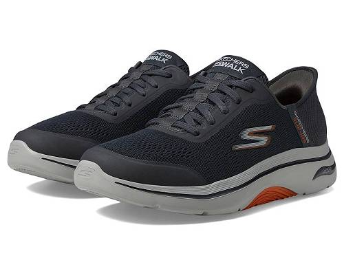 貨物輸送無料 スケッチャーズ SKECHERS Performance メンズ 成人男性用 シューズ 靴 スニーカー 運動すること靴 Hands Free Slip-Ins Go Walk Arch Fit 2.0 - Simplicity 2 - Charcoal/Orange
