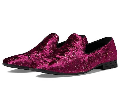 送料無料 ステーシーアダムス Stacy Adams メンズ 男性用 シューズ 靴 ローファー Stellar Glitter Slip-On Loafer - Burgundy|グッズ×グッズ