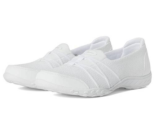 貨物輸送無料 スケッチャーズ SKECHERS レディース 亭主もち用 シューズ 靴 スニーカー 運動すること靴 Breathe Easy - Harbor Hues - White